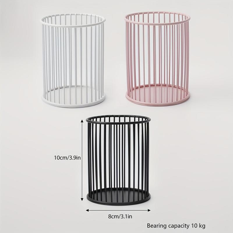 Wrought Iron Tableware Crock & Pen Holder Makeup Organizer