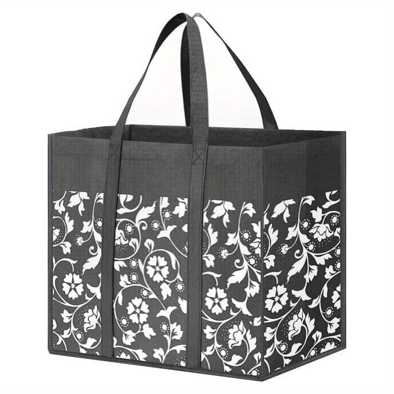 Durable Foldable Shopping Tote Bags Water Resistant Storage for Groceries