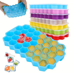 Silicone Ice Tray Hexagonal 37 Grids Honeycomb Ice Tray Mold