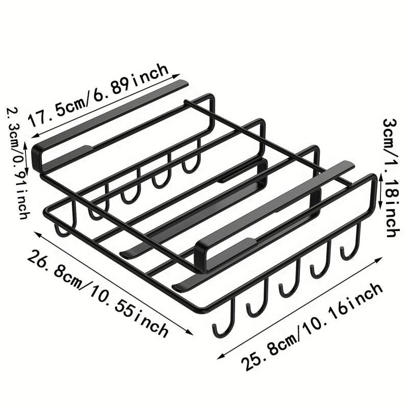 Space-Saving Kitchen Rack with Cutting Board Pot Cover & Cabinet Door Hanging