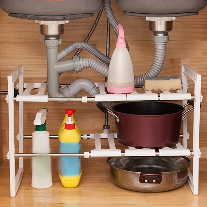 Under Sink Organizer Pot Rack Spice Rack Bathroom Floor Stand Storage Rack