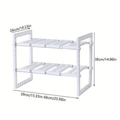 Under Sink Organizer Pot Rack Spice Rack Bathroom Floor Stand Storage Rack