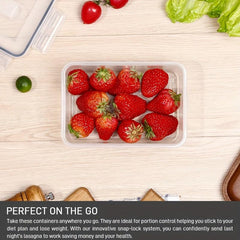 36 PCS Stackable Food Storage Containers with Airtight Lids