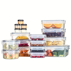 36 PCS Stackable Food Storage Containers with Airtight Lids