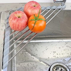 Kitchen Collapsible Drain Rack Sink Organizer Storage