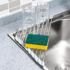 Kitchen Collapsible Drain Rack Sink Organizer Storage