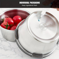 Stainless Steel Sealed Fresh Food Storage Box, Microwave Heating Lunch Box