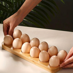 Bamboo Egg Storage Box for Refrigerator