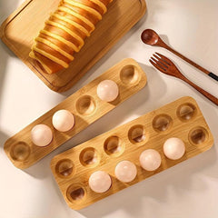 Bamboo Egg Storage Box for Refrigerator