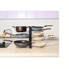 1pc 8 Tier Adjustable Pot and Pan Organizer