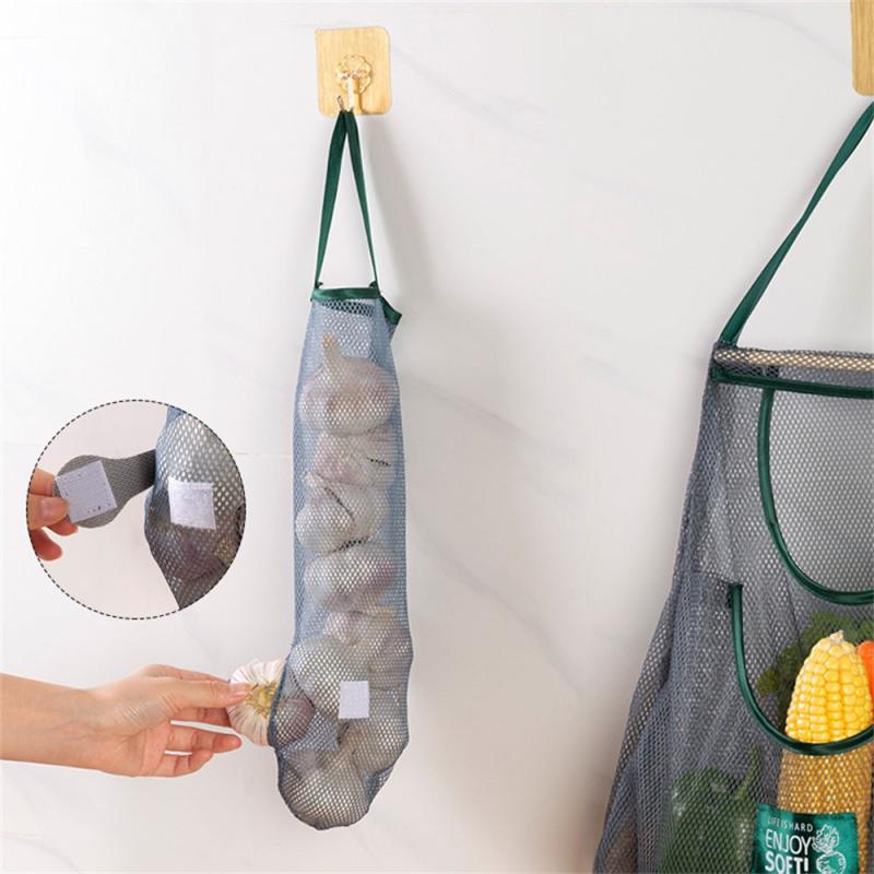 Reusable Hanging Storage Mesh Bag for Fruits and Vegetables