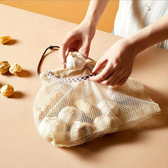 Mesh Storage Bag Large Capacity Kitchen Organization