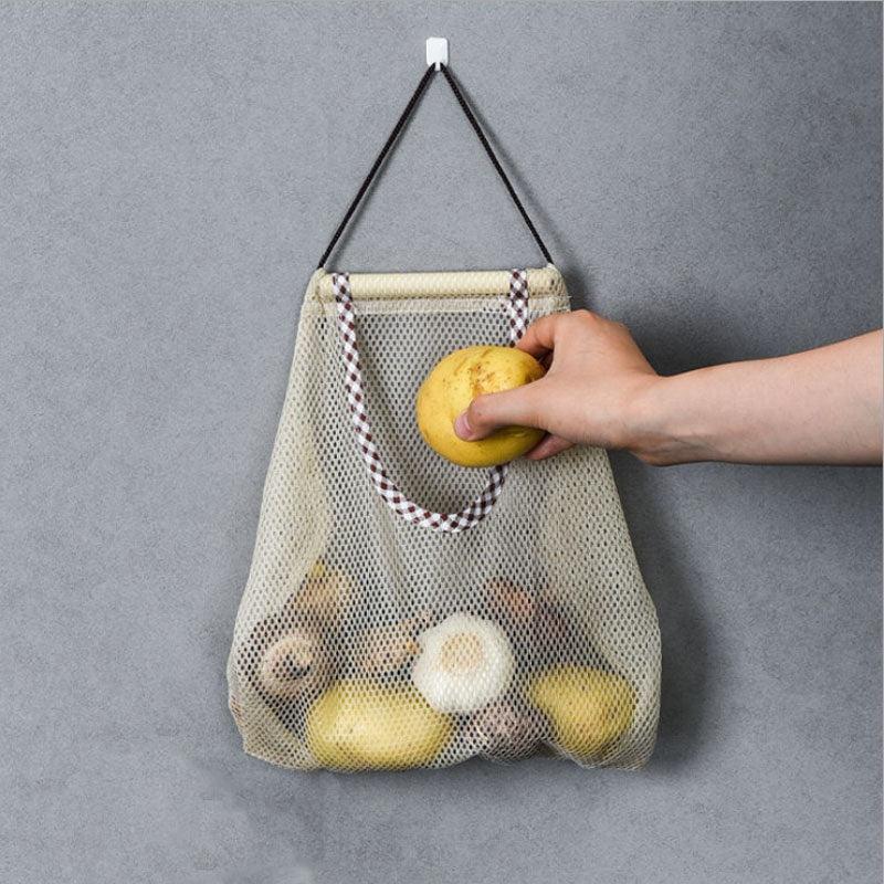 Mesh Storage Bag Large Capacity Kitchen Organization