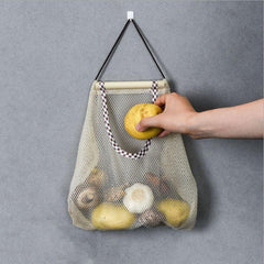Mesh Storage Bag Large Capacity Kitchen Organization