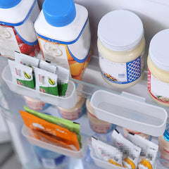 2pcs Refrigerator Organizer Box Hanging Seasonning Bag Food Storage