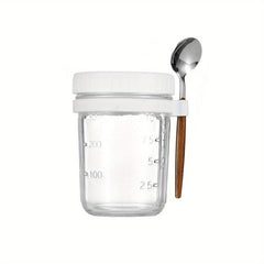 400ml Overnight Oats Jars With Lid And Spoon