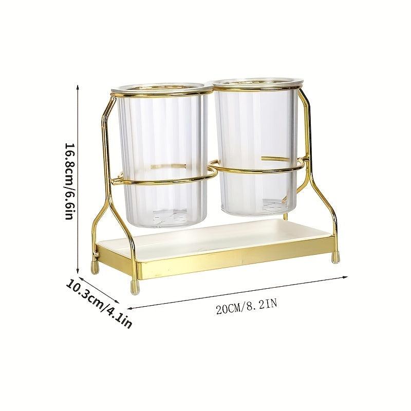 Chopstick Holder & Tray Dinnerware Drain Rack Utensil Shelf Kitchen Organizer