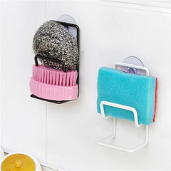 Double Layer Sponge Drain Rack Suction Cup Kitchen Storage