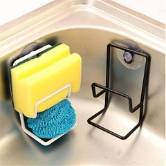 Double Layer Sponge Drain Rack Suction Cup Kitchen Storage