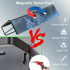 Magnetic Spice Rack Space Saver for Fridge Stove Oven Microwave Washing Machine