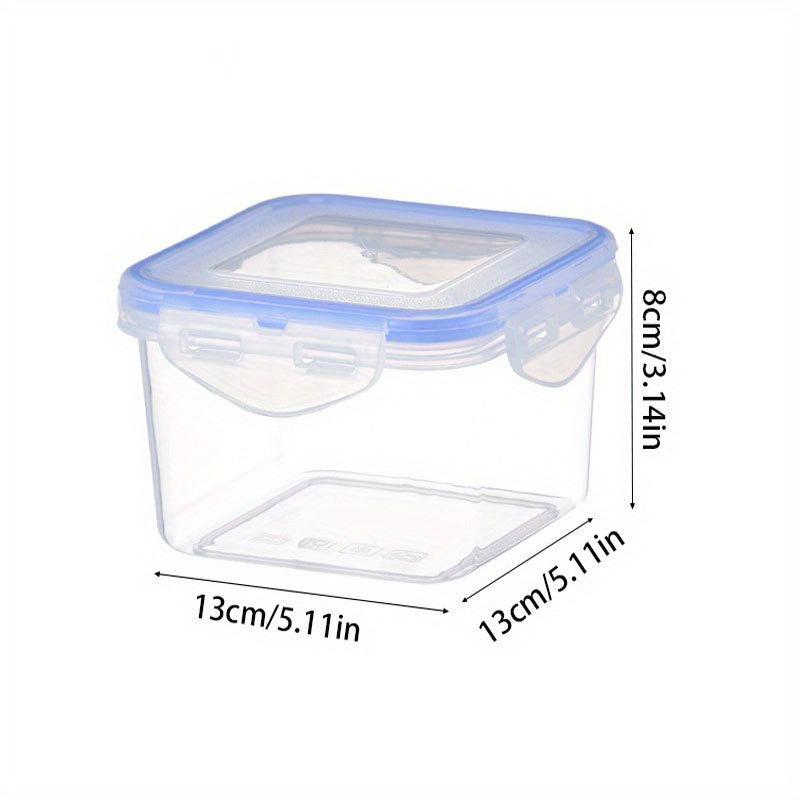 1pc Plastic Food Storage Container with Square Seal for Kitchen Supplies