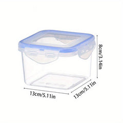 1pc Plastic Food Storage Container with Square Seal for Kitchen Supplies