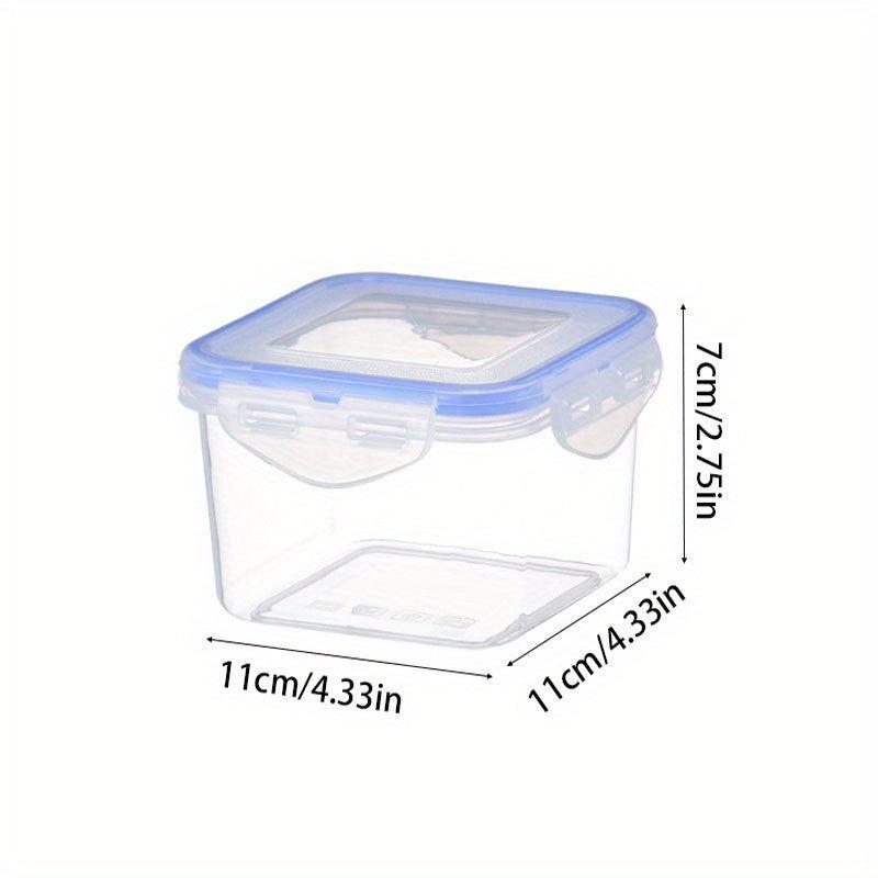 1pc Plastic Food Storage Container with Square Seal for Kitchen Supplies