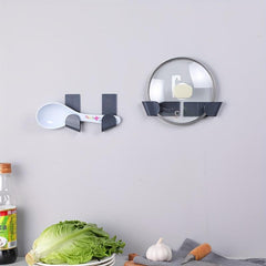 Adjustable Cabinet Pot Lid Holder Wall Mounted Organizer Rack