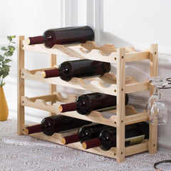 Wine Rack Holder Standing Water Bottle Storage Organizer