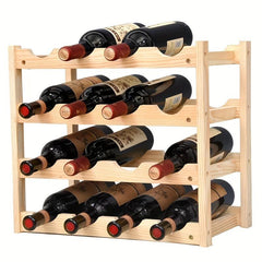 Wine Rack Holder Standing Water Bottle Storage Organizer