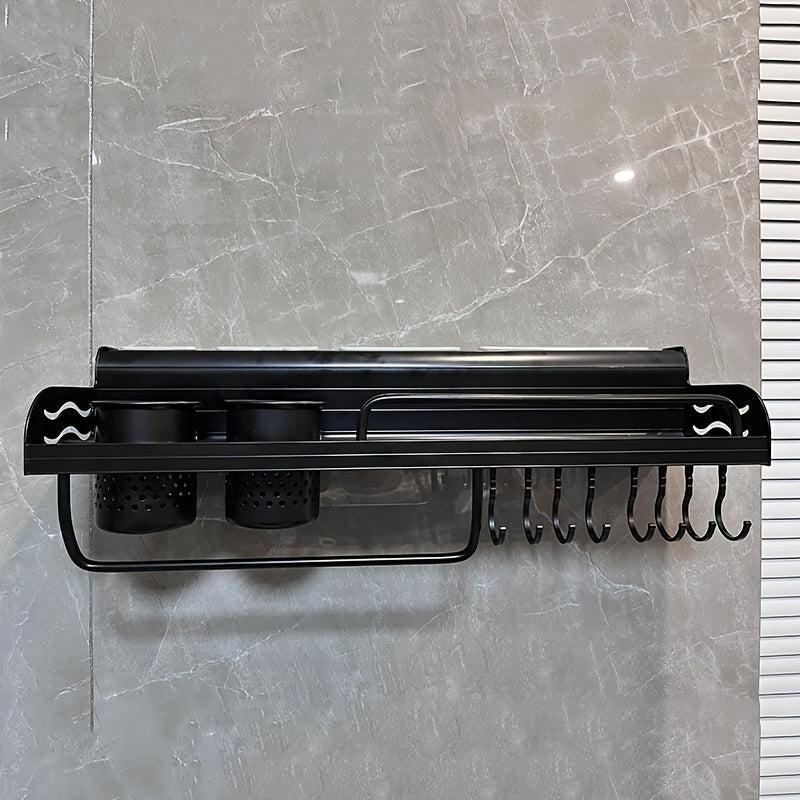 Wall Mounted Spice Rack Aluminum Hanging Storage Kitchen Organizer