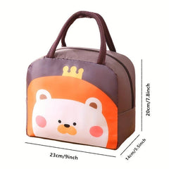Waterproof Insulated Lunch Box Bag for Teenagers and Workers Cartoon Pattern Ben