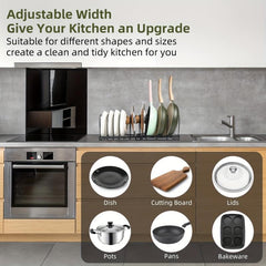 Adjustable Pot Rack Dividers Organizer