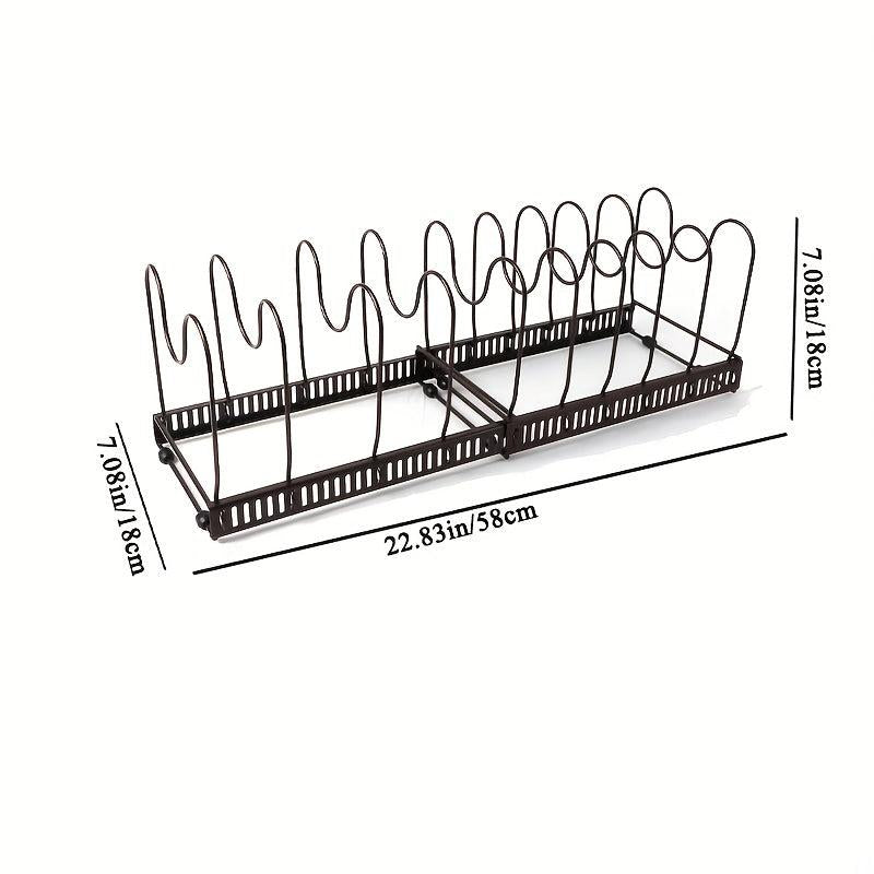 Adjustable Pot Rack Dividers Organizer
