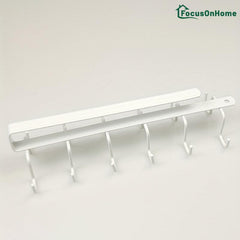 Seamless Iron Wardrobe Hook Rack for Home Organization