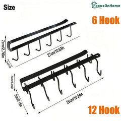 Seamless Iron Wardrobe Hook Rack for Home Organization