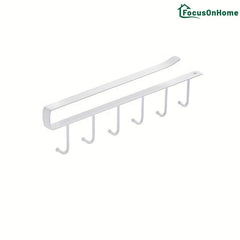Seamless Iron Wardrobe Hook Rack for Home Organization