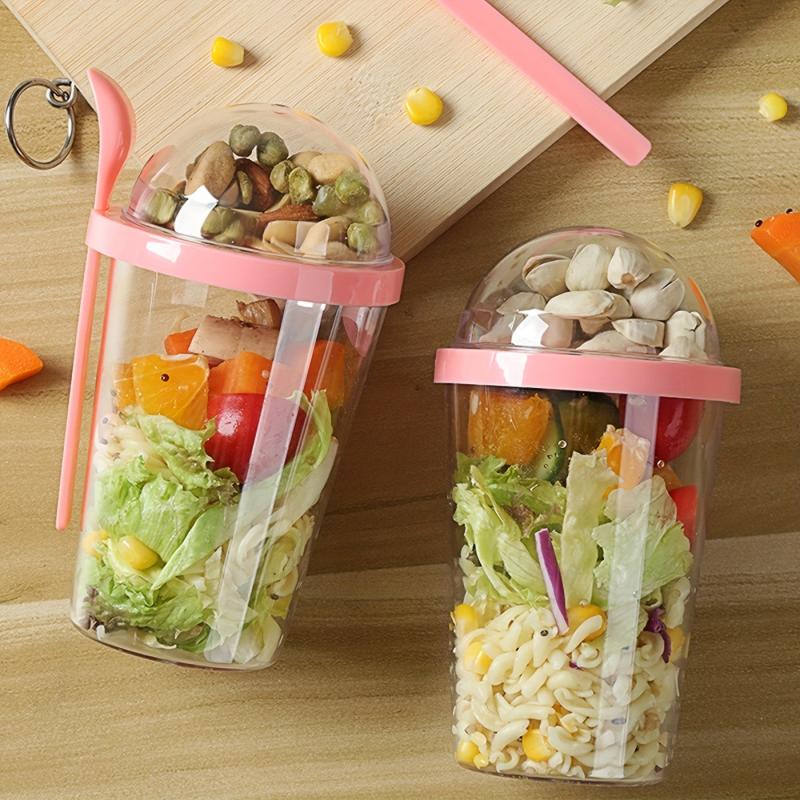Overnight Oats Container with Lid and Spoon