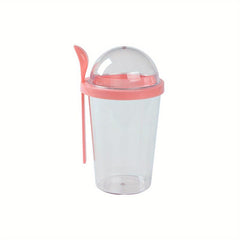 Overnight Oats Container with Lid and Spoon