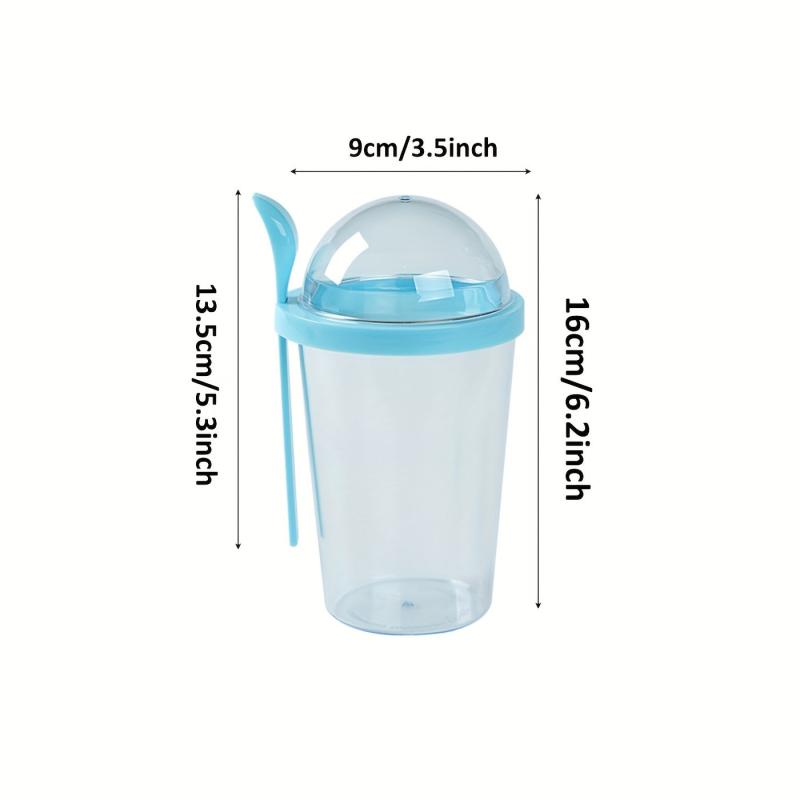 Overnight Oats Container with Lid and Spoon