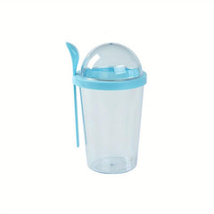 Overnight Oats Container with Lid and Spoon