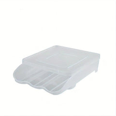 Transparent Plastic Egg Rack for Refrigerator Large Capacity Egg Organizer