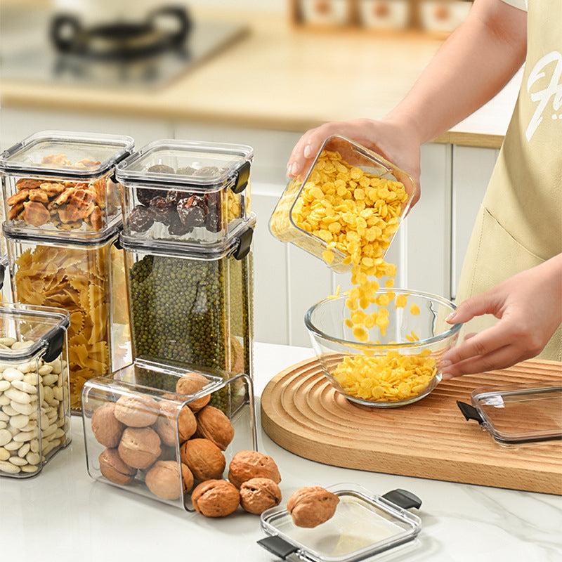 Airtight Food Storage Container with Lid for Candy Biscuits Tea Pet Snacks
