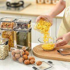 Airtight Food Storage Container with Lid for Candy Biscuits Tea Pet Snacks