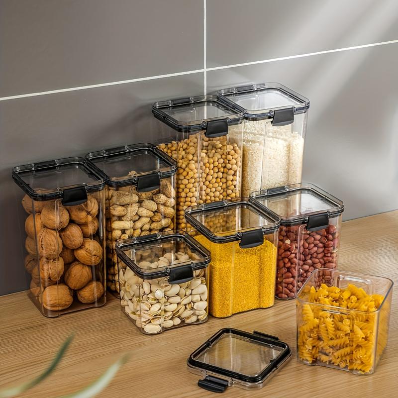 Airtight Food Storage Container with Lid for Candy Biscuits Tea Pet Snacks