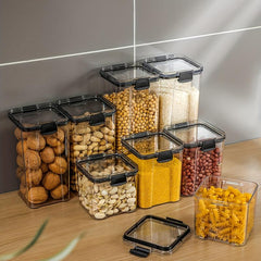 Airtight Food Storage Container with Lid for Candy Biscuits Tea Pet Snacks
