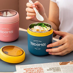 500ml Stainless Steel Lunch Box Leakproof Vacuum Sealed for Teenag