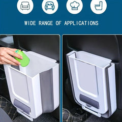 1pc Folding Trash Can For Kitchen Cabinet Door