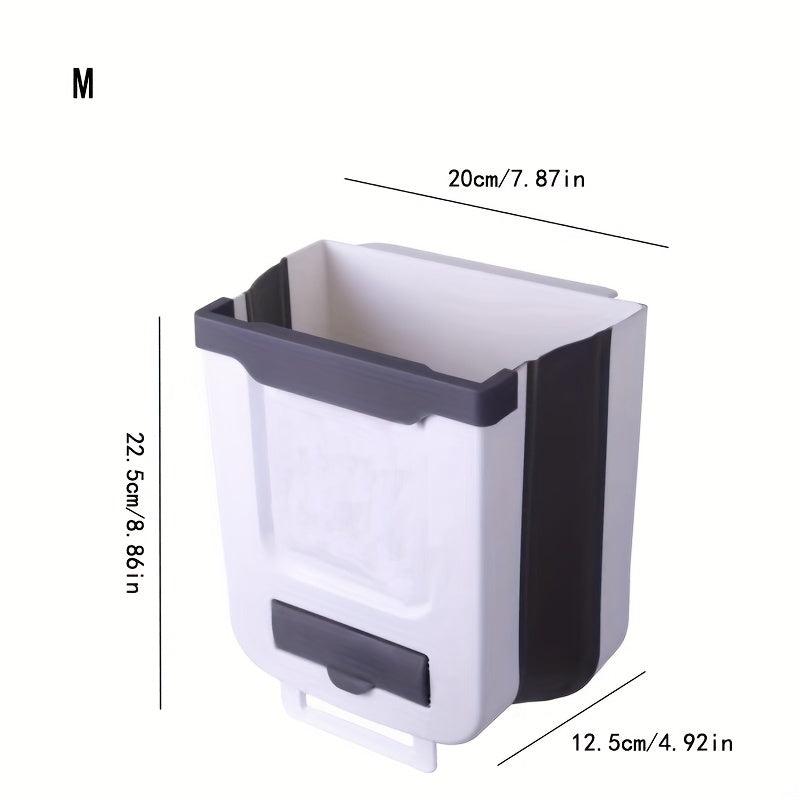 1pc Folding Trash Can For Kitchen Cabinet Door