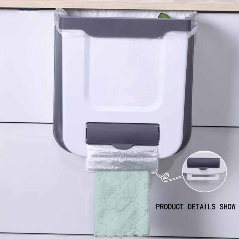 1pc Folding Trash Can For Kitchen Cabinet Door